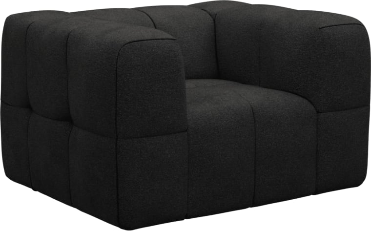 Lucello Armchair California Charcoal color California Charcoal