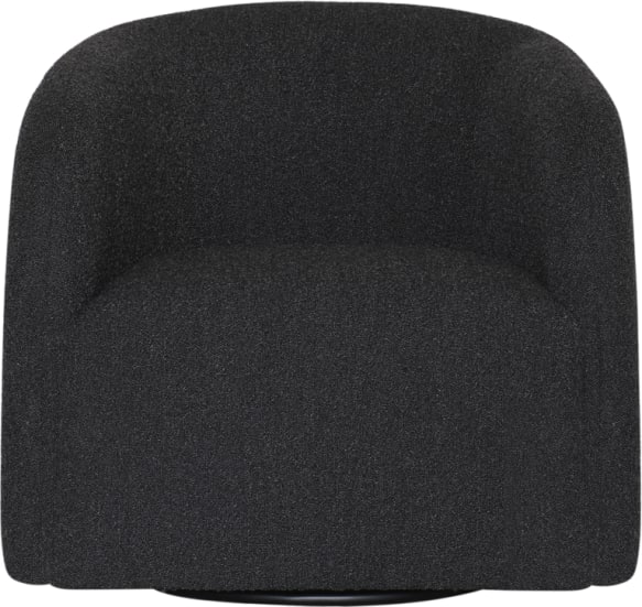 Decker Boucle Black Swivel Chair color Boucle Black