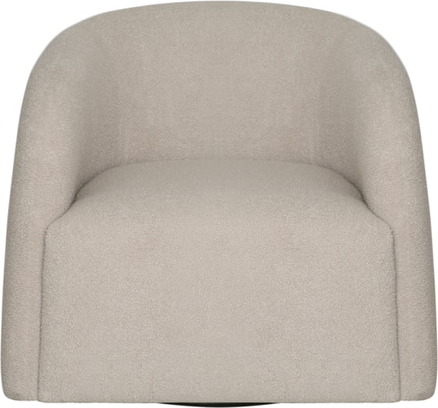 Decker Teddy Natural Swivel Chair color Teddy Natural