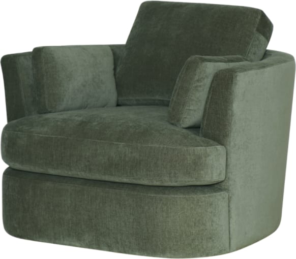 Lax Muse Forest Tea Green Swivel Chair color Muse Forest Tea Green