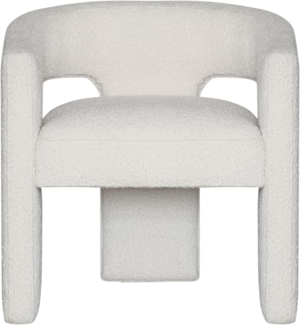 Leva Boucle Ivory Accent Chair color Boucle Ivory