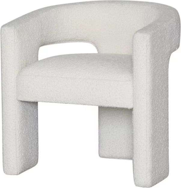 Leva Boucle Ivory Accent Chair color Boucle Ivory