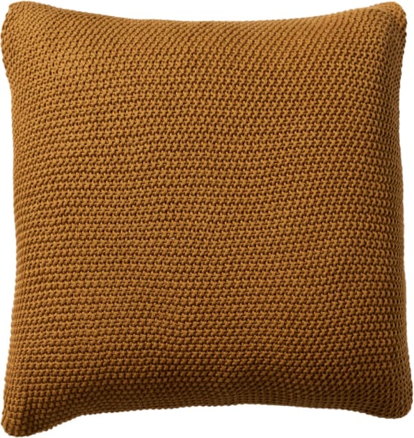 Cotswold Knitted Cushion Saffron - 50cm x 50cm color Saffron