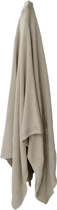 Cotswold Knitted Throw Pebble - 170cm x 130cm color Pebble