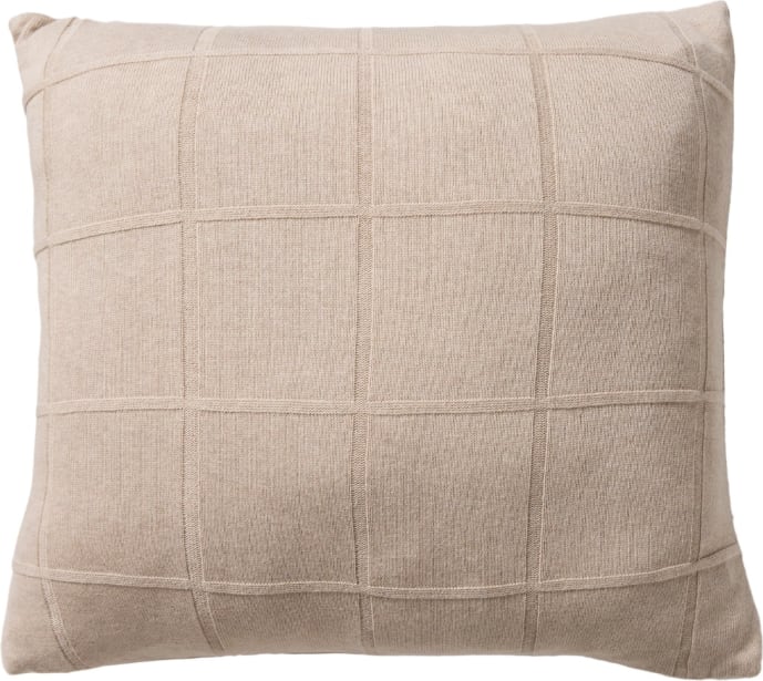 Pimli Knitted Cushion Beige - 50cm x 50cm
