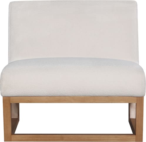Vos Boucle Ivory Accent Chair color Ivory