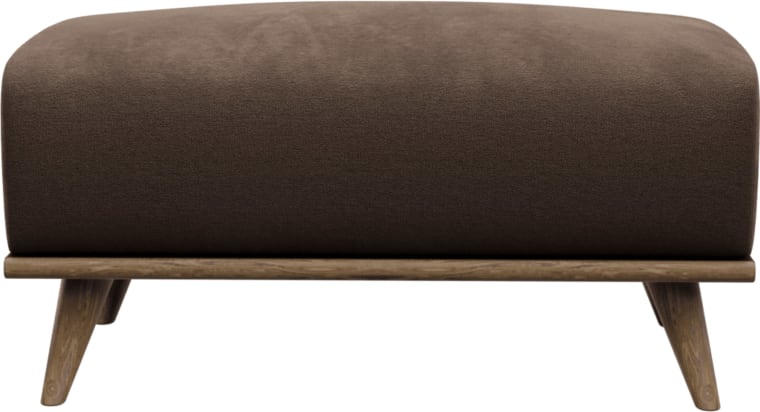 Dane Muse Chocolate Ottoman color Muse Chocolate