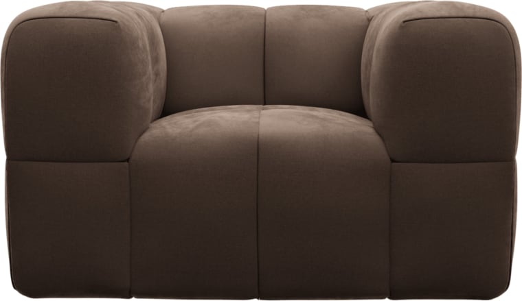 Lucello Armchair Muse Chocolate color Muse Chocolate