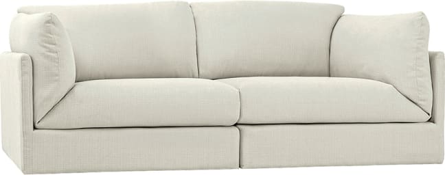 Finley Toorak Pearl Modular Sofa - 2 Seater color Toorak Pearl