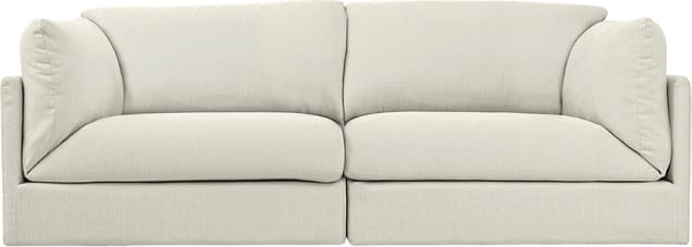 Finley Toorak Pearl Modular Sofa - 2 Seater color Toorak Pearl