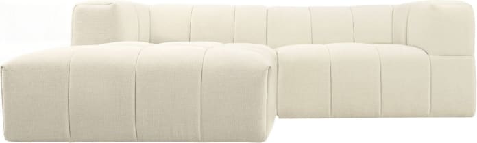 Lucello Tribute Shell Modular Sofa with Ottoman - 3 Piece color Tribute Shell