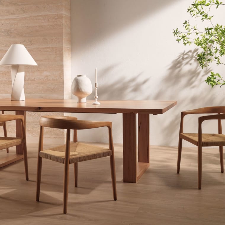 Clemence Dining Table color Natural