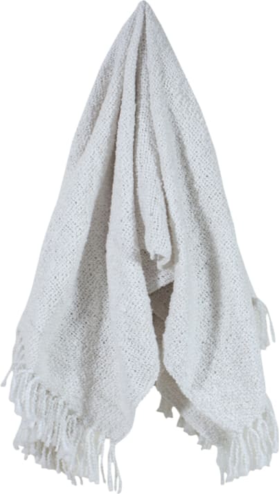 Flux Throw Poly Boucle White - 130cm x 150cm color White
