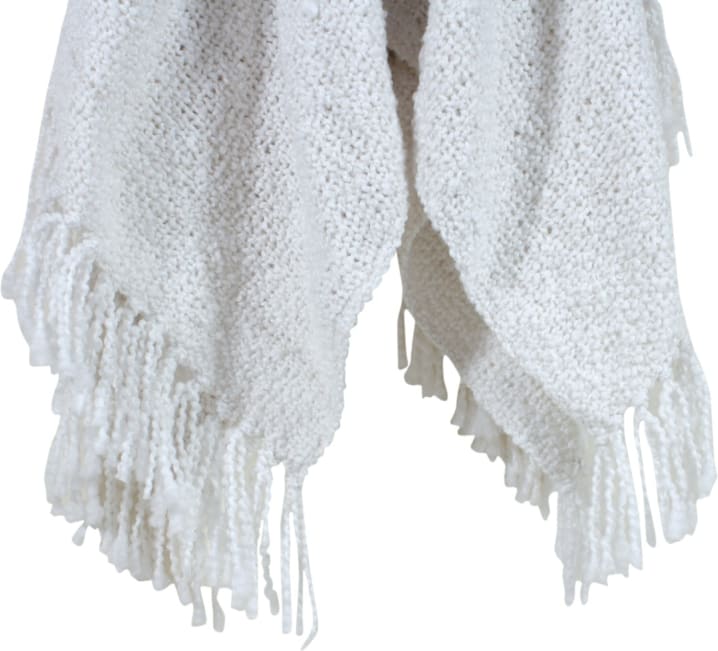 Flux Throw Poly Boucle White - 130cm x 150cm color White