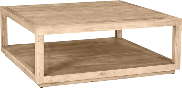 Coast Reclaimed Elm Square Coffee Table color Natural