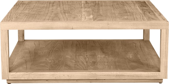 Coast Reclaimed Elm Square Coffee Table color Natural