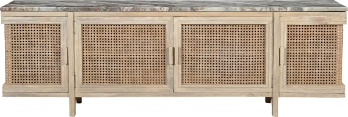 Minka Toronto Marble TV Unit - 180cm color White