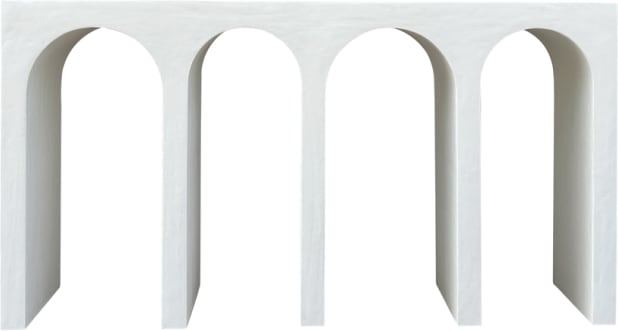 Delphi Console Table Pure White color White