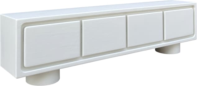 Delphi TV Unit Pure White - 230cm color White