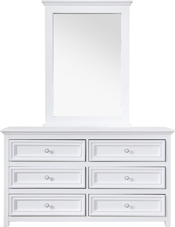 Mandalay Dresser With Mirror White color White