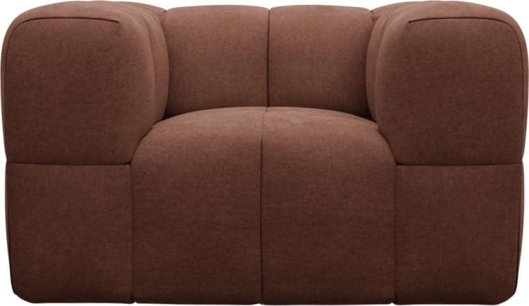 Lucello Armchair Muse Rust color Muse Rust