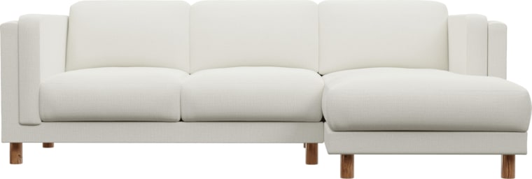 Hayes Tribute Shell Chaise Sofa - 3 Seater color Tribute Shell