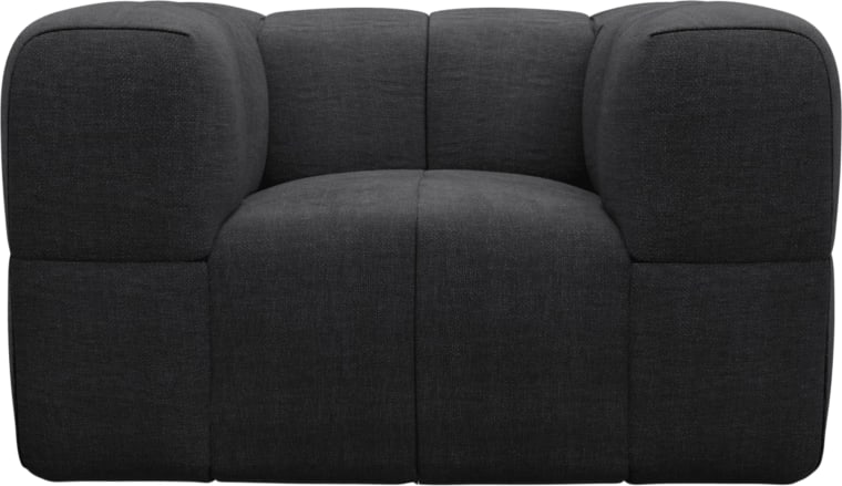 Lucello Armchair Plaza Flint Grey color Plaza Flint Grey