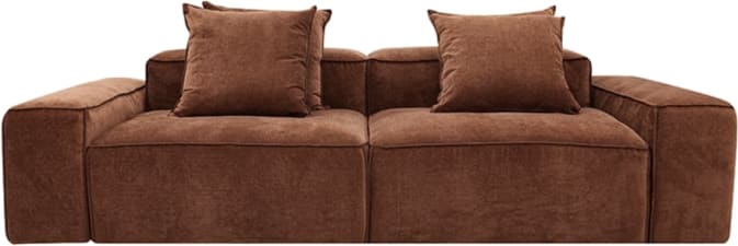 Riley Muse Rust Modular Sofa - 2 Seater color Muse Rust