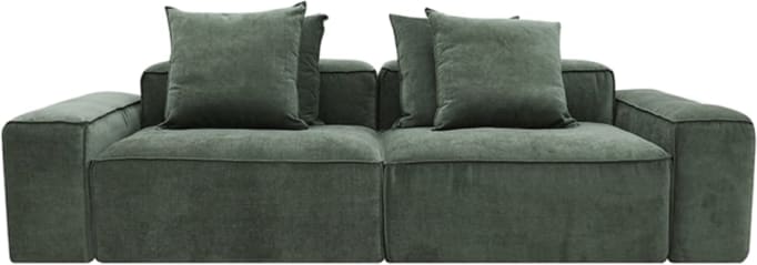 Riley Muse Forest Modular Sofa - 2 Seater color Muse Forest