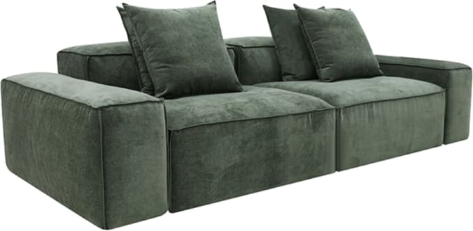 Riley Muse Forest Modular Sofa - 2 Seater color Muse Forest
