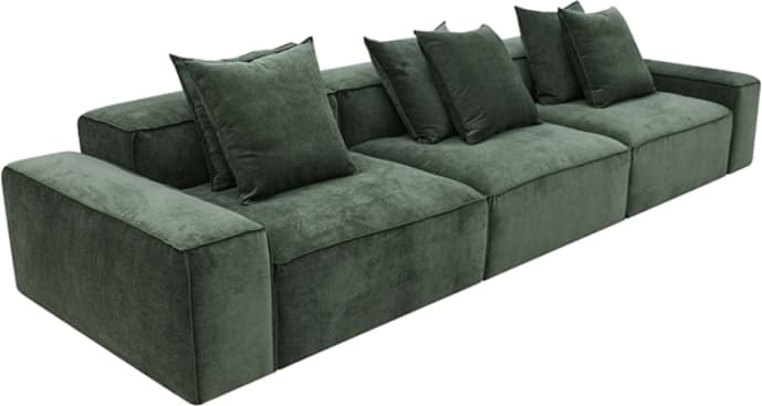 Riley Muse Forest Modular Sofa - 3 Seater color Muse Forest