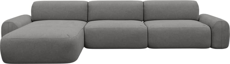 Beckett California Slate Chaise Sofa - 3 Seater color California Slate