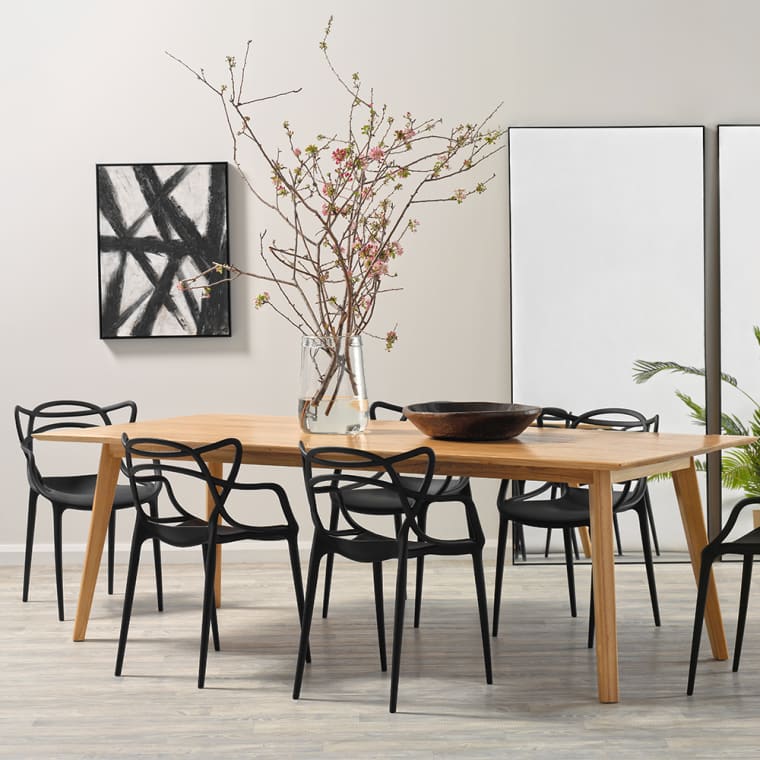 Manly Dining Chair Black color Black