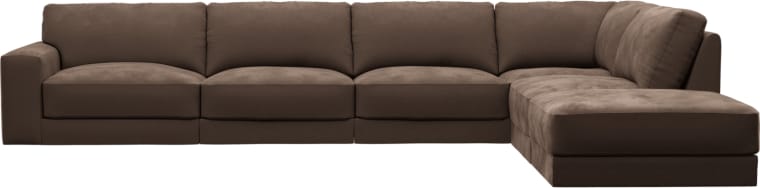 Monica Muse Chocolate Sofa - 6 Seater RAF Terminal color Muse Chocolate