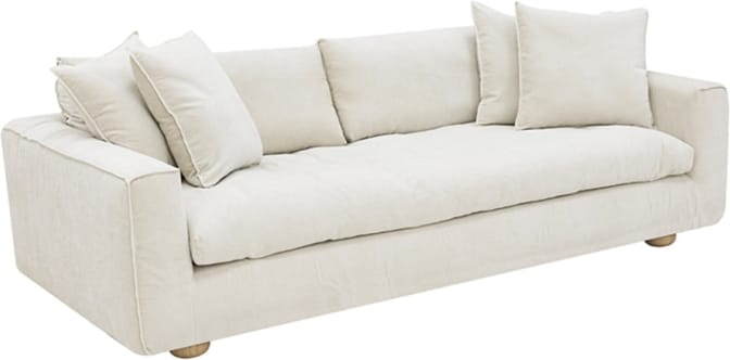 Tully Muse Flax Sofa - 3.5 Seater color Muse Flax