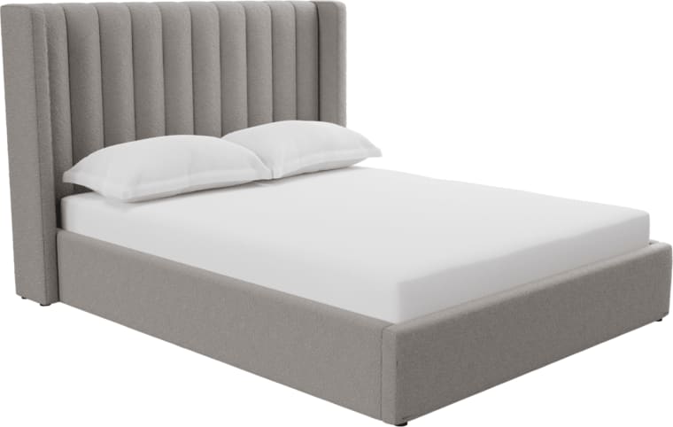 Isabella Bed Boucle Pumice color Boucle Pumice