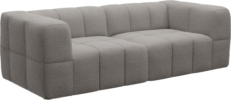 Lucello Boucle Pumice Modular Sofa - 2 Piece color Boucle Pumice
