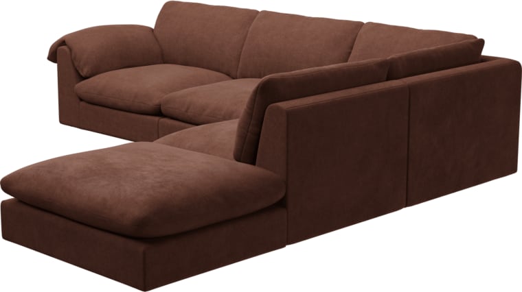 Ludlow Muse Rust Sofa - 5 Seater RAF Terminal color Muse Rust