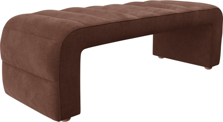 Maeve Bench Muse Rust color Muse Rust