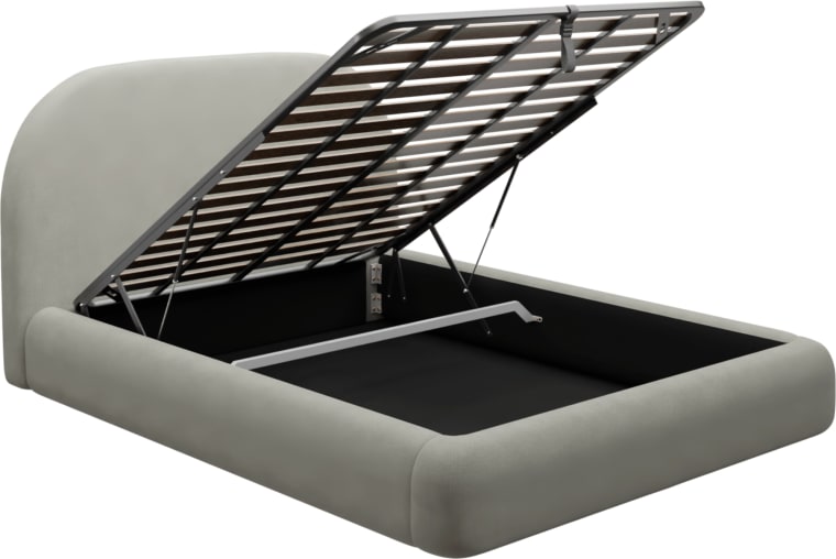 Capri Gas Lift Bed Toorak Pebble color Toorak Pebble