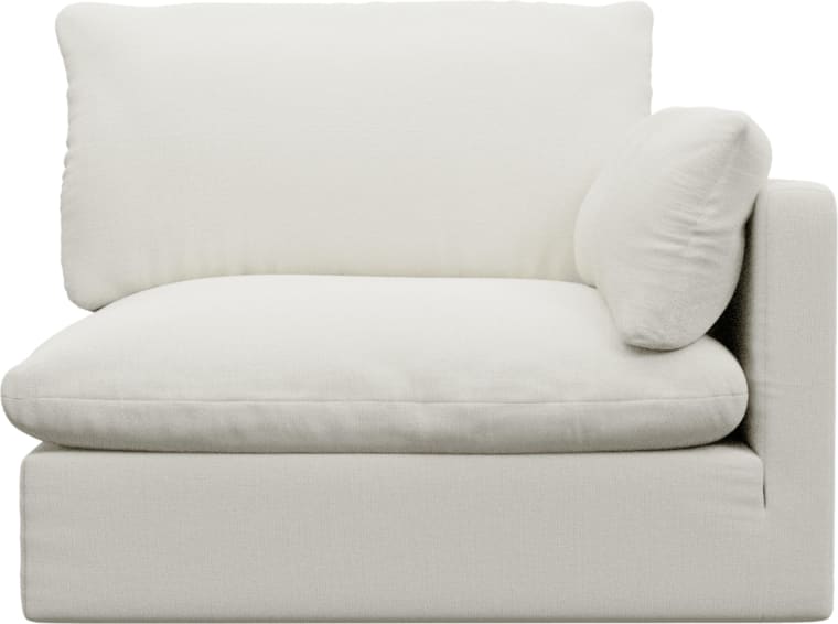 Willow Tribute Shell 1 Seat Right Arm Facing Sofa Module color Tribute Shell