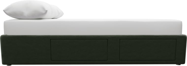 Zenith Storage Drawer Bed Base Muse Forest color Muse Forest