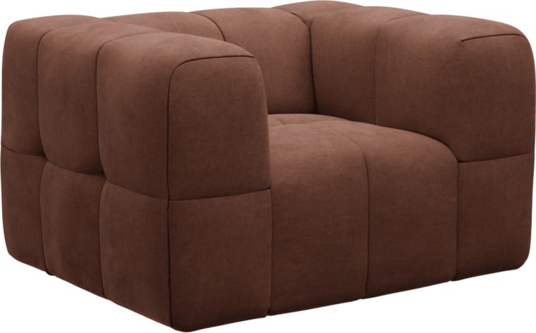 Lucello Armchair Muse Rust color Muse Rust