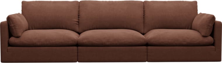 Willow Muse Rust Modular Sofa - 3 Seater color Muse Rust
