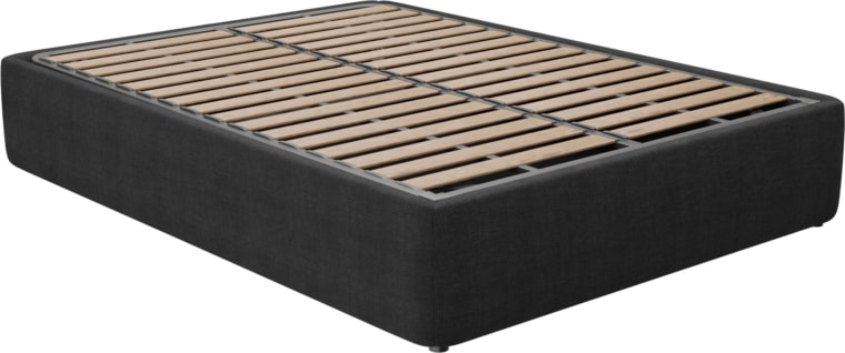 Leo Gas Lift Bed Base Plaza Flint Grey color Plaza Flint Grey