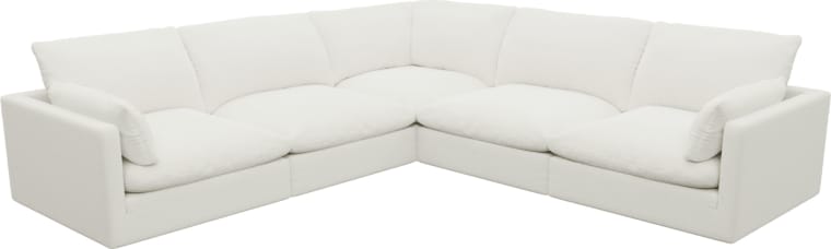 Willow Tribute Shell Corner Sofa - 5 Seater color Tribute Shell