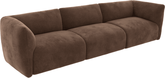 Dillon Muse Chocolate Sofa - 3 Seater color Muse Chocolate