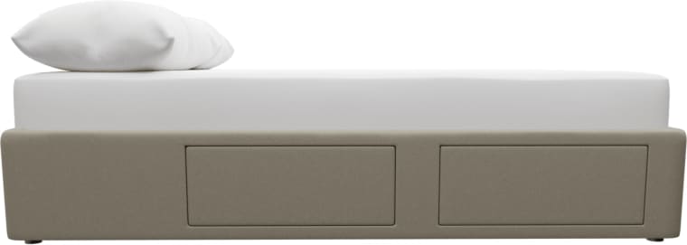 Zenith Storage Drawer Bed Base Plaza Natural color Plaza Natural