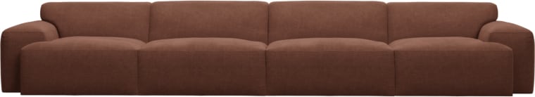 Copenhagen Muse Rust Sofa - 4 Seater color Muse Rust