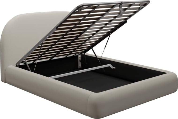 Capri Gas Lift Bed View Cream color View Cream